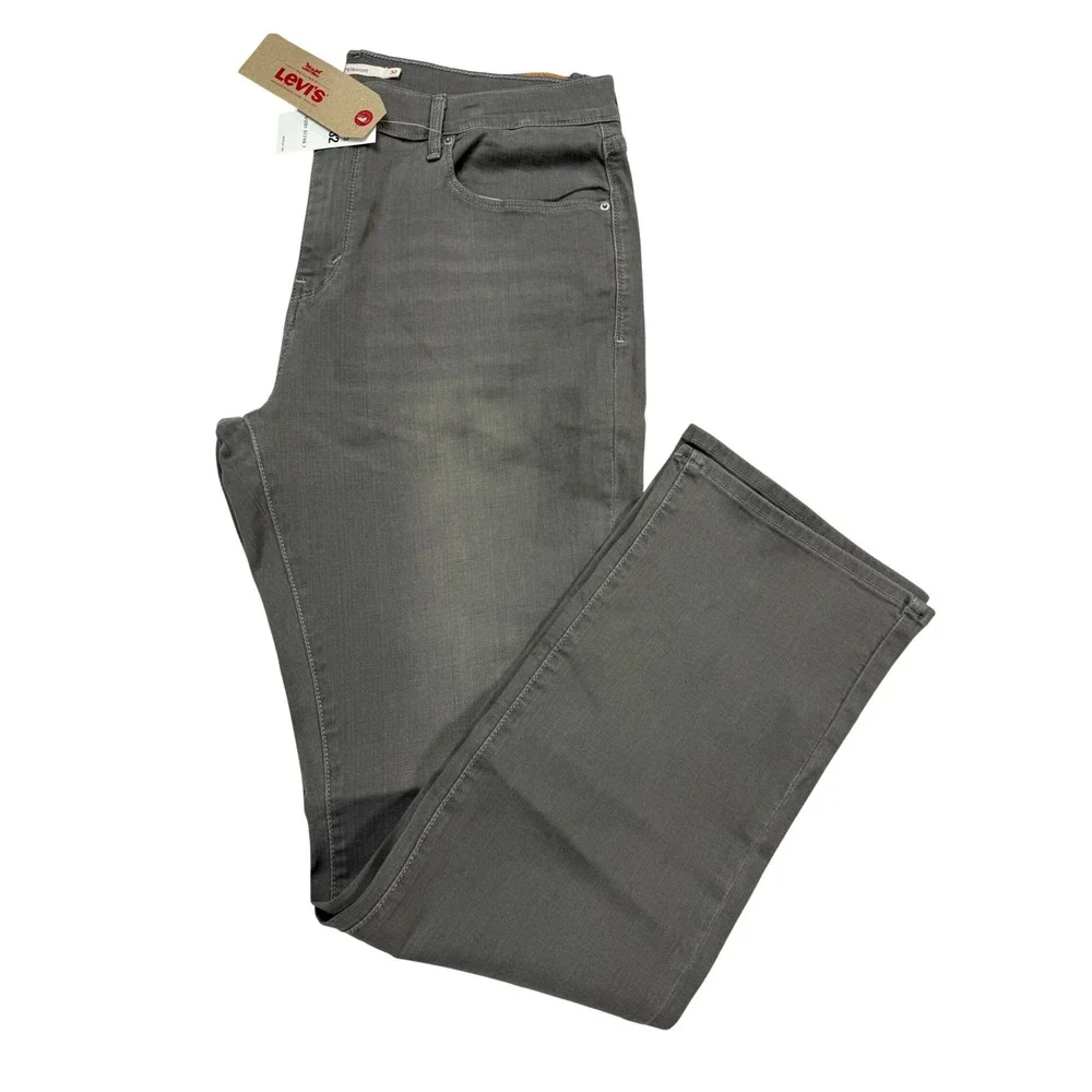 Levi's 505 Straight Jeans Womens 14M W32 L32 Grey New Mid Rise Denim